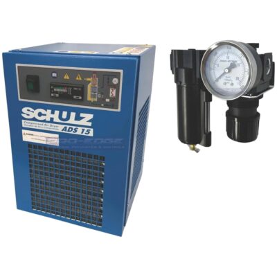 15 CFM REFRIGERATED AIR DRYER FOR 2 HP & 3 HP COMPRESSORS, Filter Regulator Combo - SCHULZ