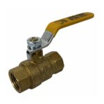 1/2" Female NPT, Full Port Industrial Brass Ball Valve