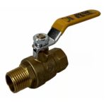 1/2" Male X Female NPT, Full Port Industrial Brass Ball Valve