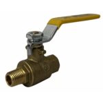 1/4" Male X Female NPT, Full Port Industrial Brass Ball Valve