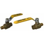 1/4" Male X Female NPT, Full Port Industrial Brass Ball Valve, QTY-02