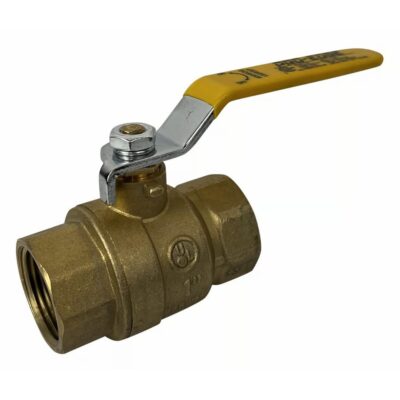 1" Female NPT, Full Port Industrial Brass Ball Valve, QTY-01