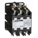 SQUARE D - 110-120V, Definite Purpose Contactor: 3 Poles, 60 FLA