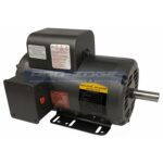 BALDOR - 5 HP Electric Motor, 56HZ Frame (7/8"), 3450 RPM, 1-Phase, 230VAC