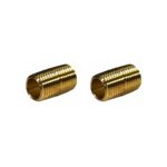 1/4" Male NPT Brass Close Nipple - Qty. 2