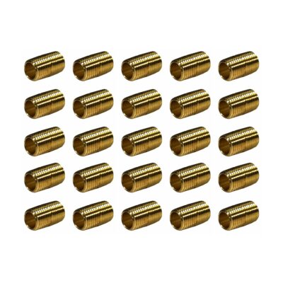 1/4" Male NPT Brass Close Nipple - Qty. 25