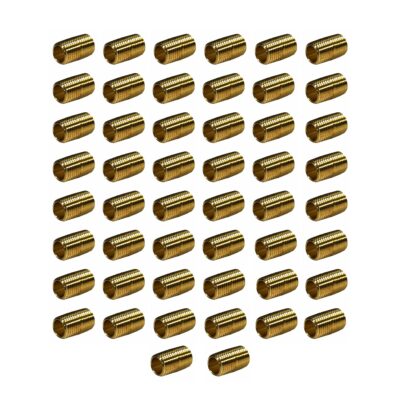1/4" Male NPT Brass Close Nipple - Qty. 50