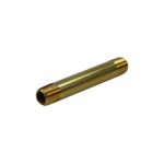 1/4" Male NPT Brass Long Nipple, 2.50" Length