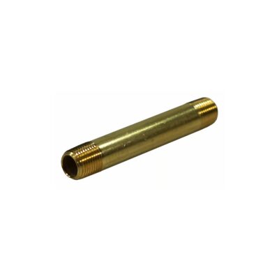 1/4" Male NPT Brass Long Nipple, 2.50" Length