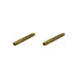 1/4" Male NPT Brass Long Nipple, 3.50" Length - Qty. 02