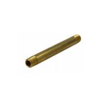 1/4" Male NPT Brass Long Nipple, 3.50" Length