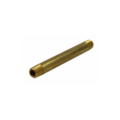 1/4" Male NPT Brass Long Nipple, 3.50" Length